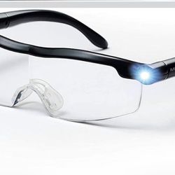 Ontel Mighty Sight LED Magnifying Eyewear, Black B.