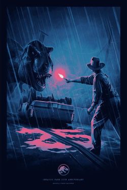 Jurassic Park 25th Anniversary Universal Event ORIGINAL Poster 24x36 BRAND NEW