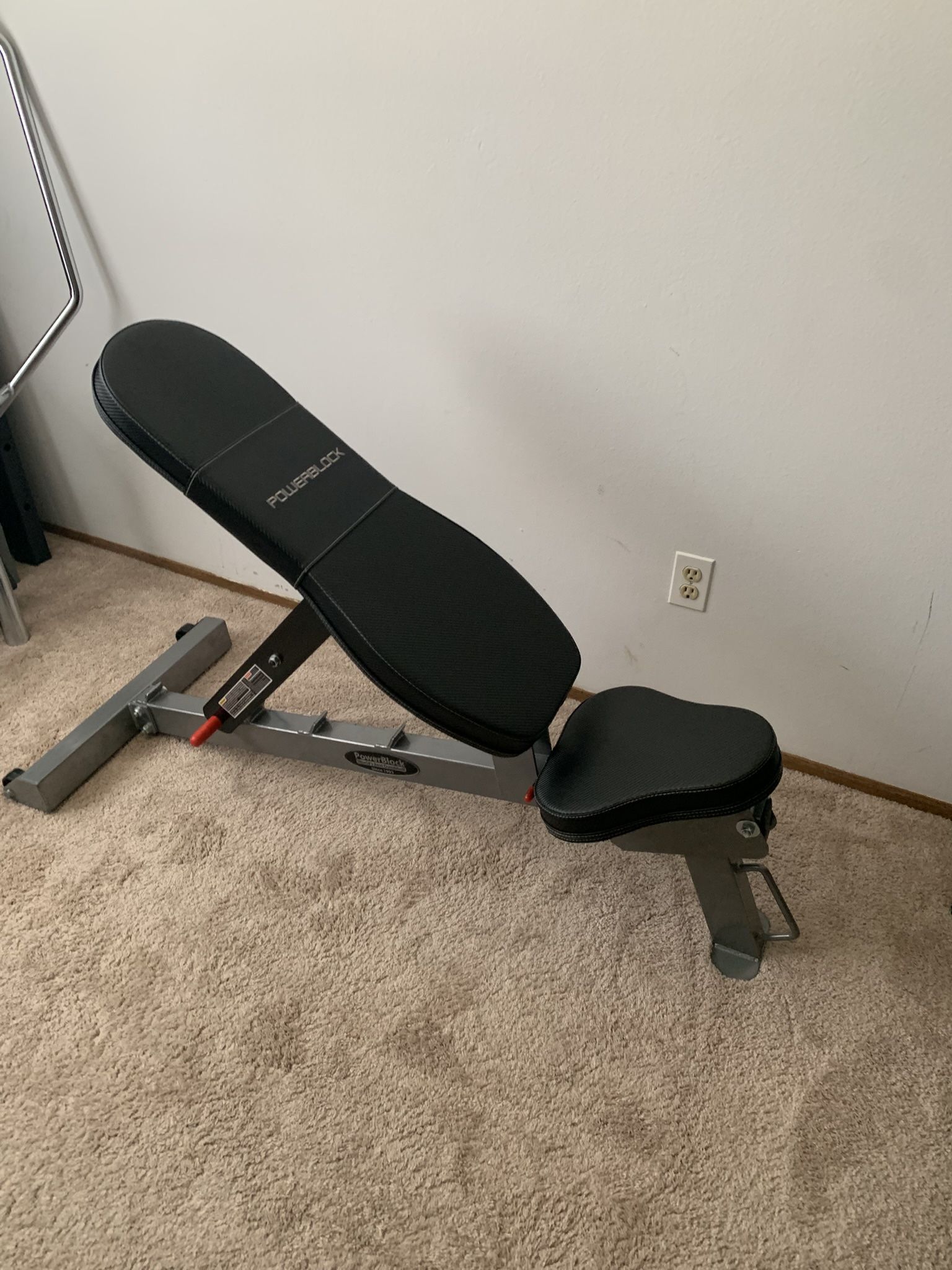 PowerBlock Adjustable Bench - Incline/Decline/Flat/Upright