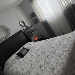 Bad queen, leather color block with two table black