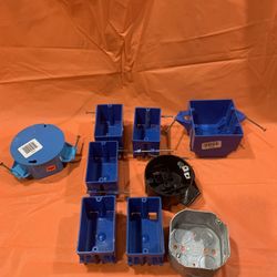 9 Electrical Outlet Boxes Assortment