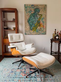 Eames style lounge chair