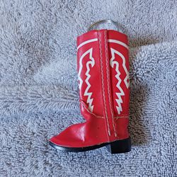 RED COWBOY BOOT*KEYCHAIN*3"×2"