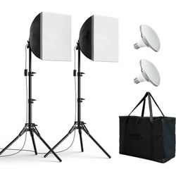 Two Light Raleno Softbox Lighting Kit- Brand New 