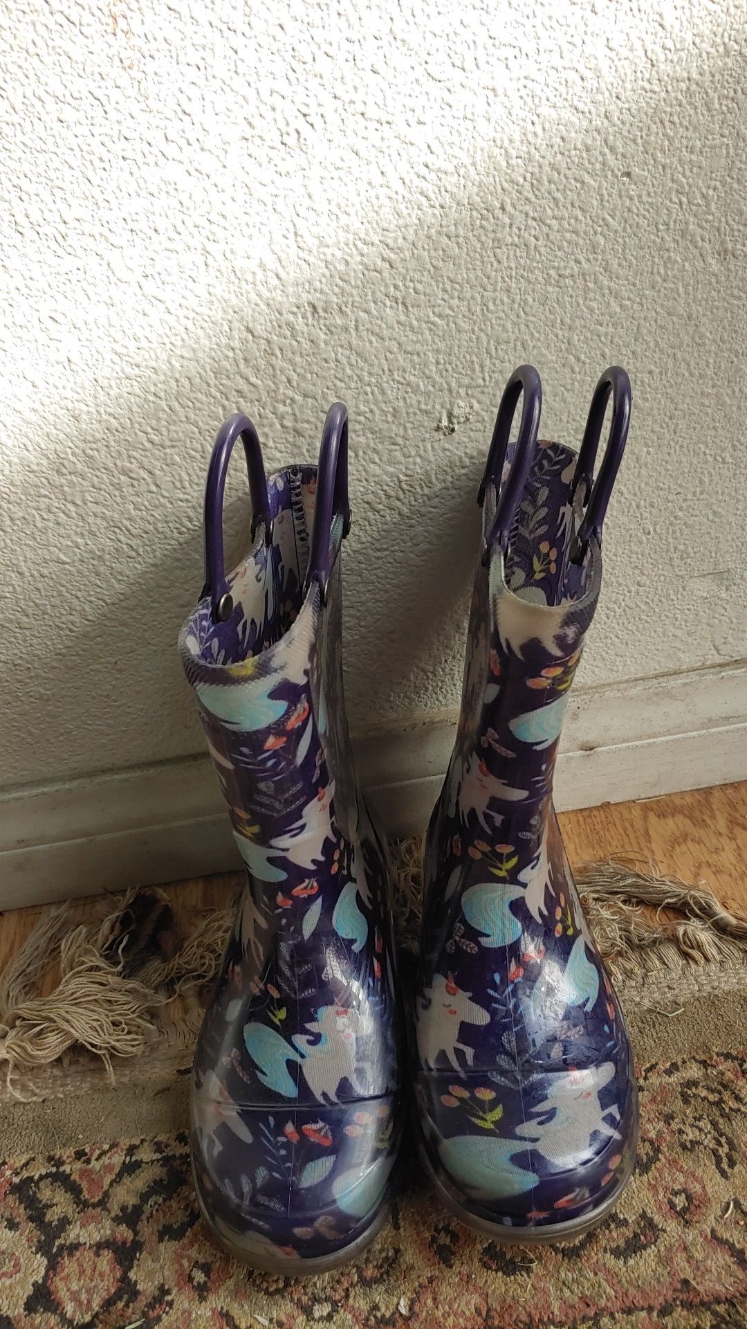 unicorn rain boots