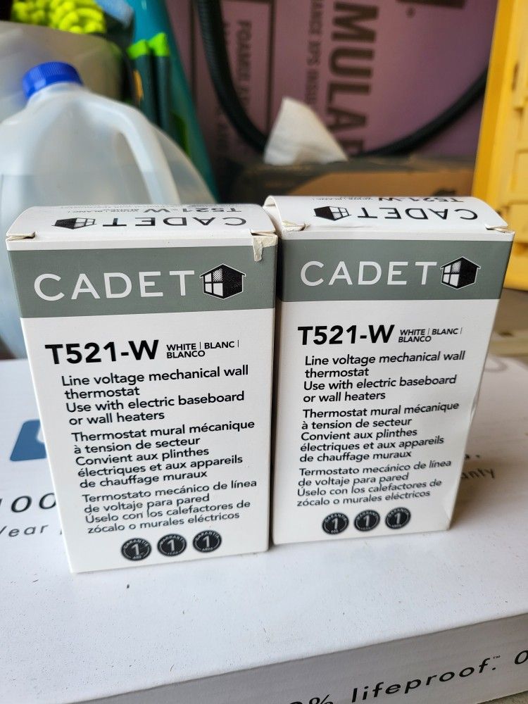 CADET T521-W Thermostat Qty 2