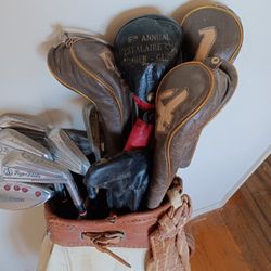 Golf.   Clubs. 