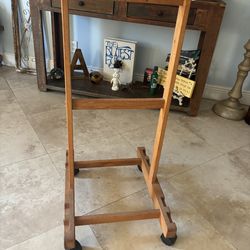 vintage Italian wooden valet stand