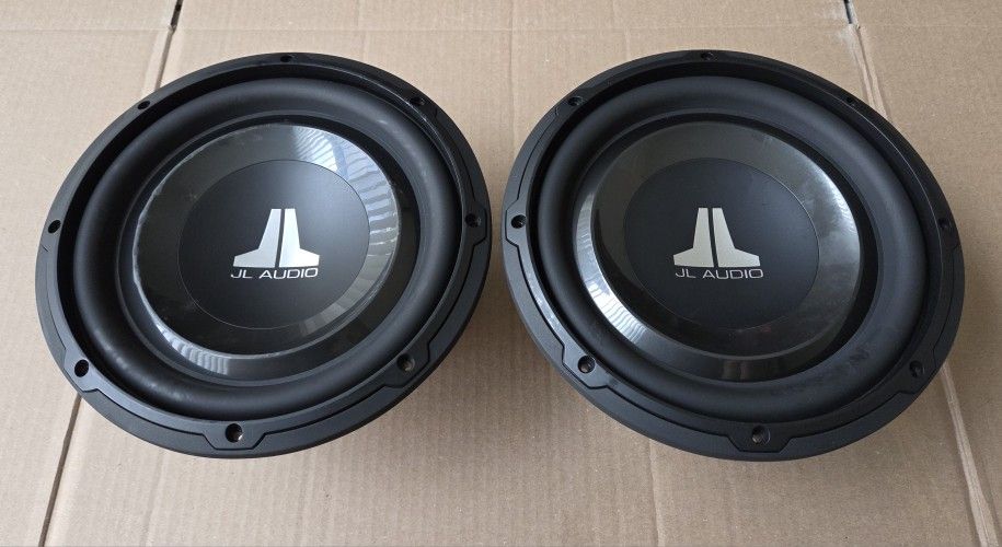 Pair Of JL Audio 10W1v3-4 10" Subwoofers