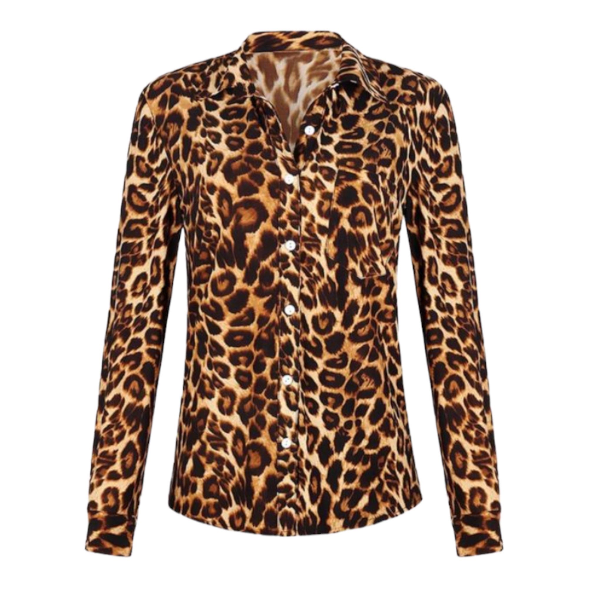 Cheetah Concept Long-Sleeve Blouse - A Must-Have!