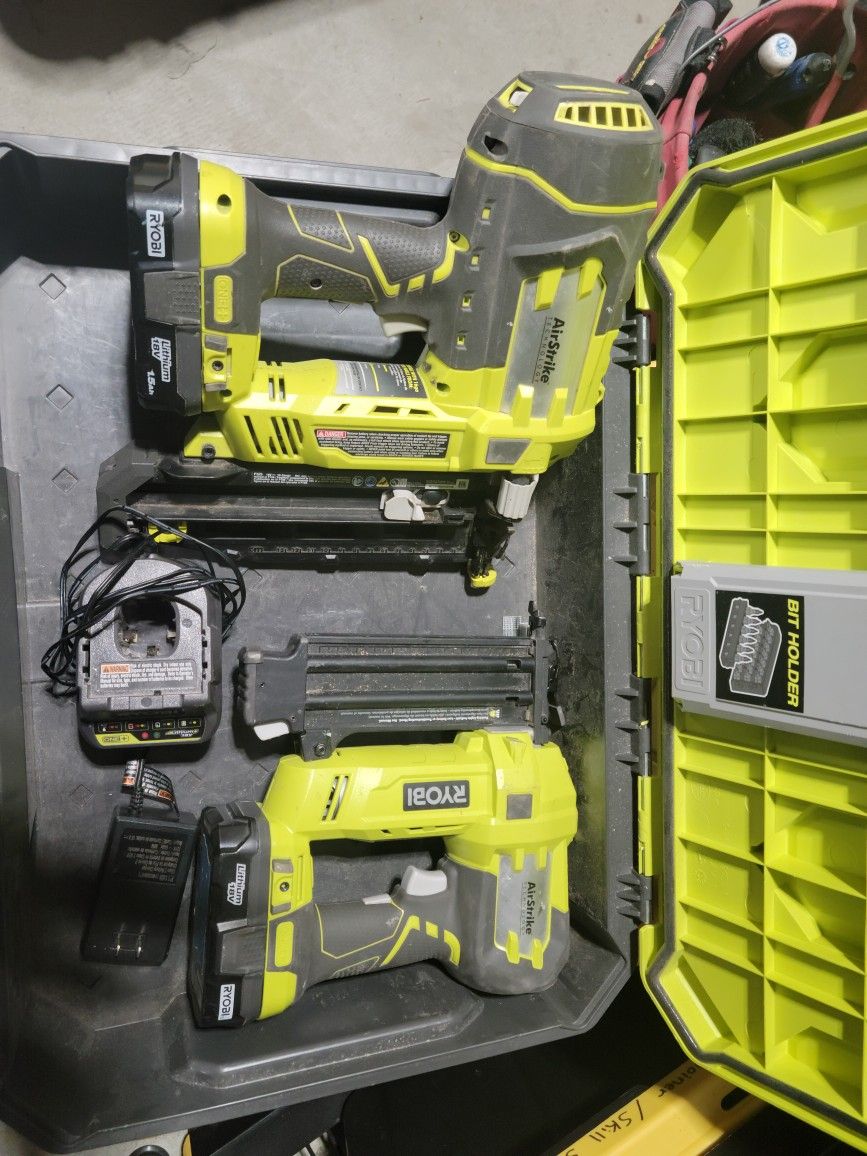 Battery Powered Ryobi Pin Nailers