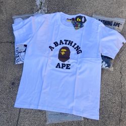 White Bape Tee 