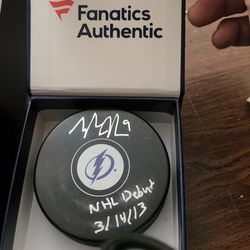Tyler Johnson Autographed Puck