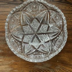 Antique Glass Fruit Bowl