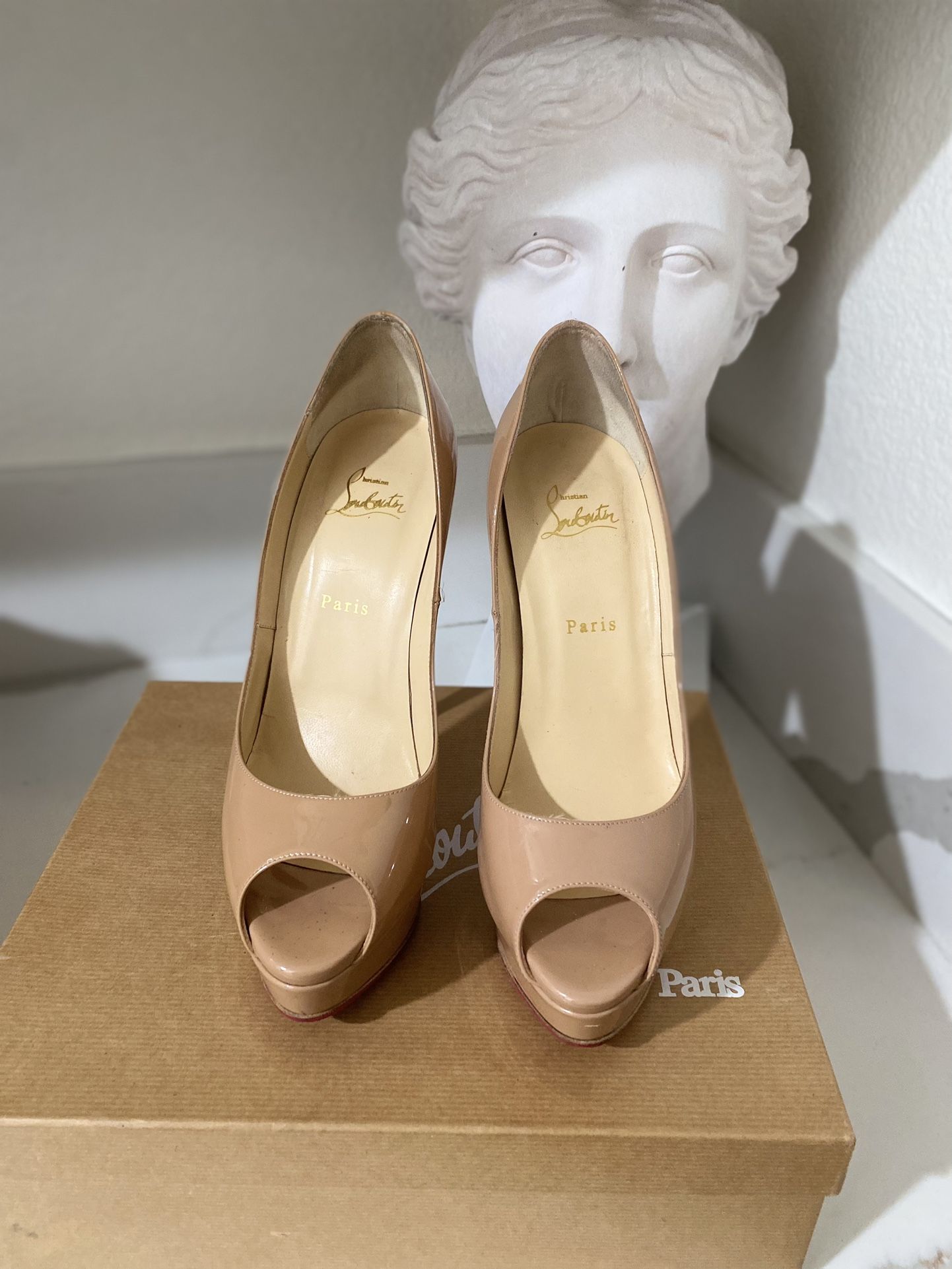 Christian Louboutin Lady Peep Heels
