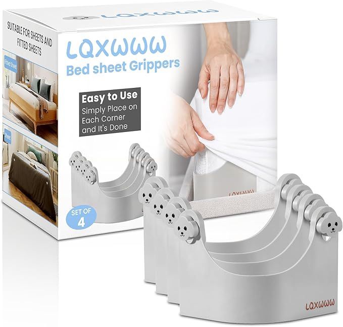 BRAND NEW Adjustable Hold Bed Sheet Holder 360 Degree, Fits All Mattress Sheets Sizes No Sheet Straps Clips