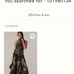 ANTHROPOLOGIE Beautiful MEDIUM  Rumper DRESS SMALL