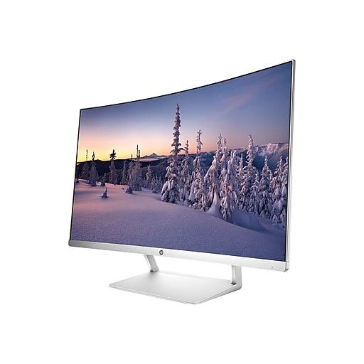 HP 27 Curved LED Monitor, Pike Silver