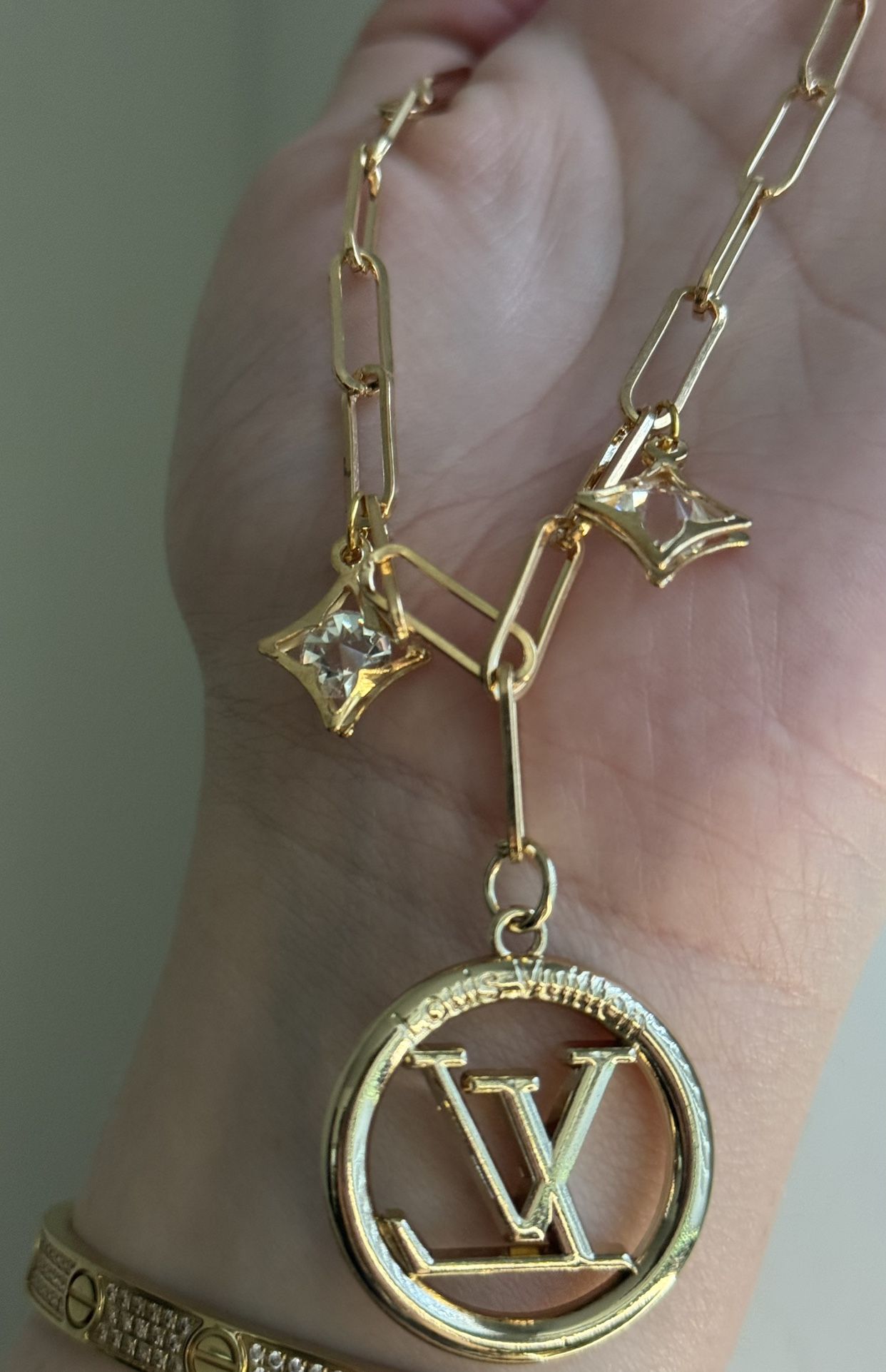 Upcycled necklace/ 14k Gold Plated Chain