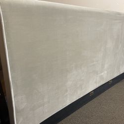 New King Size Taupe Color Headboard By Saatva 