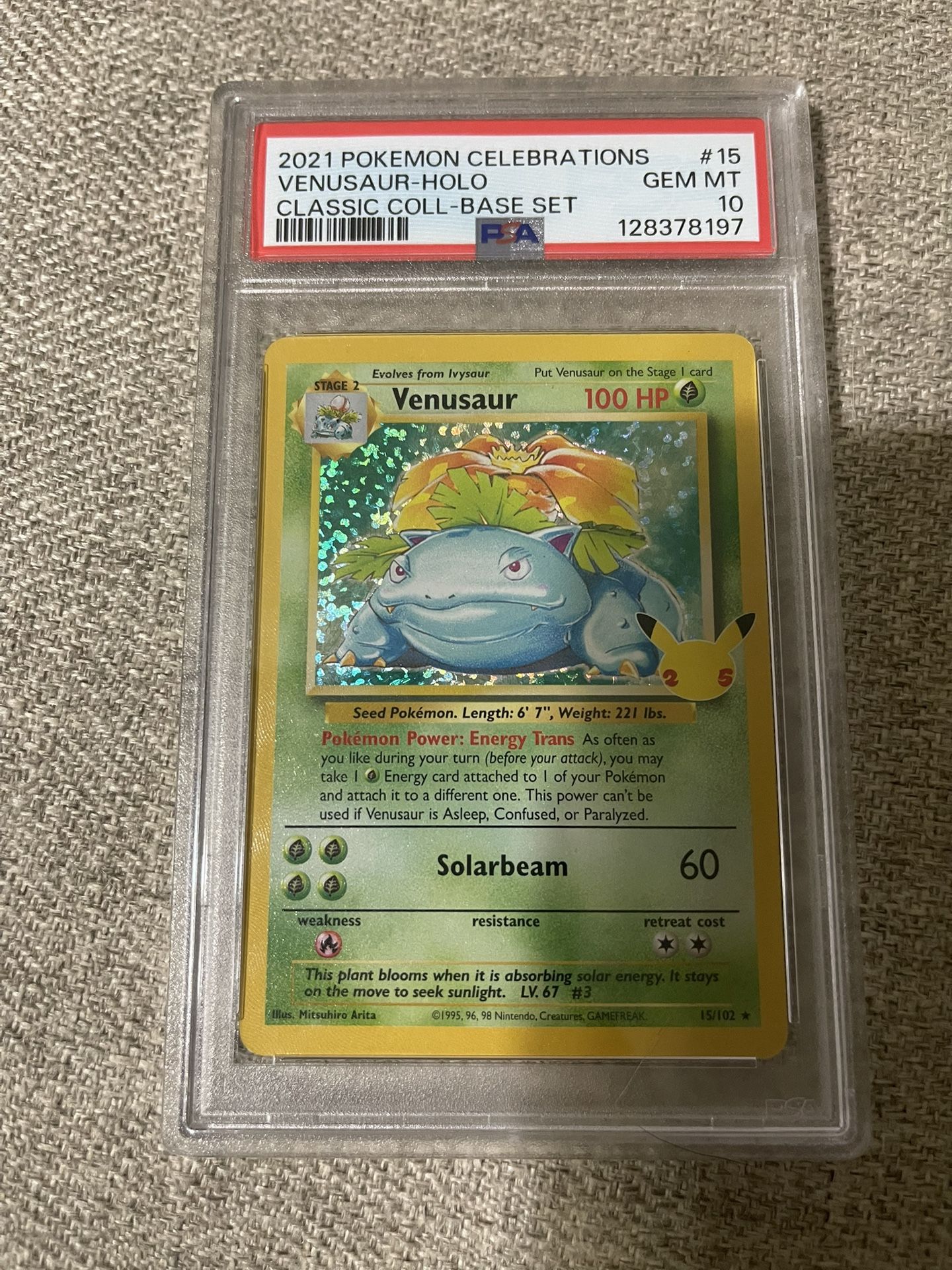Venusaur Celebrations PSA 10