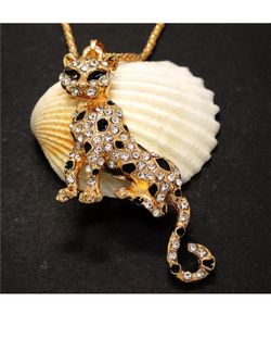 Crystal Leopard Necklace