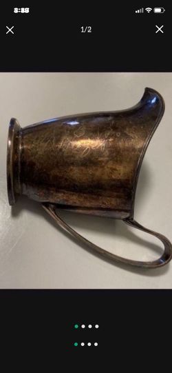 PairPoint Sheffield 0313 Vintage Art Deco Silver Creamer 4.75 " Tall USA