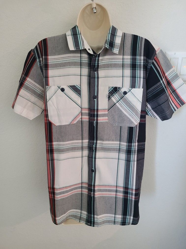 Levi's Button Down Plaid Collared Casual Shirt, Never Worn Sz S