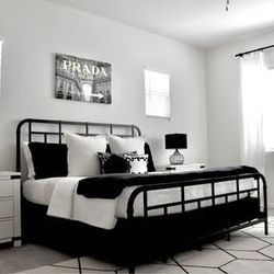 King Bedroom set Living Spaces dresser bed nightstand mattress 