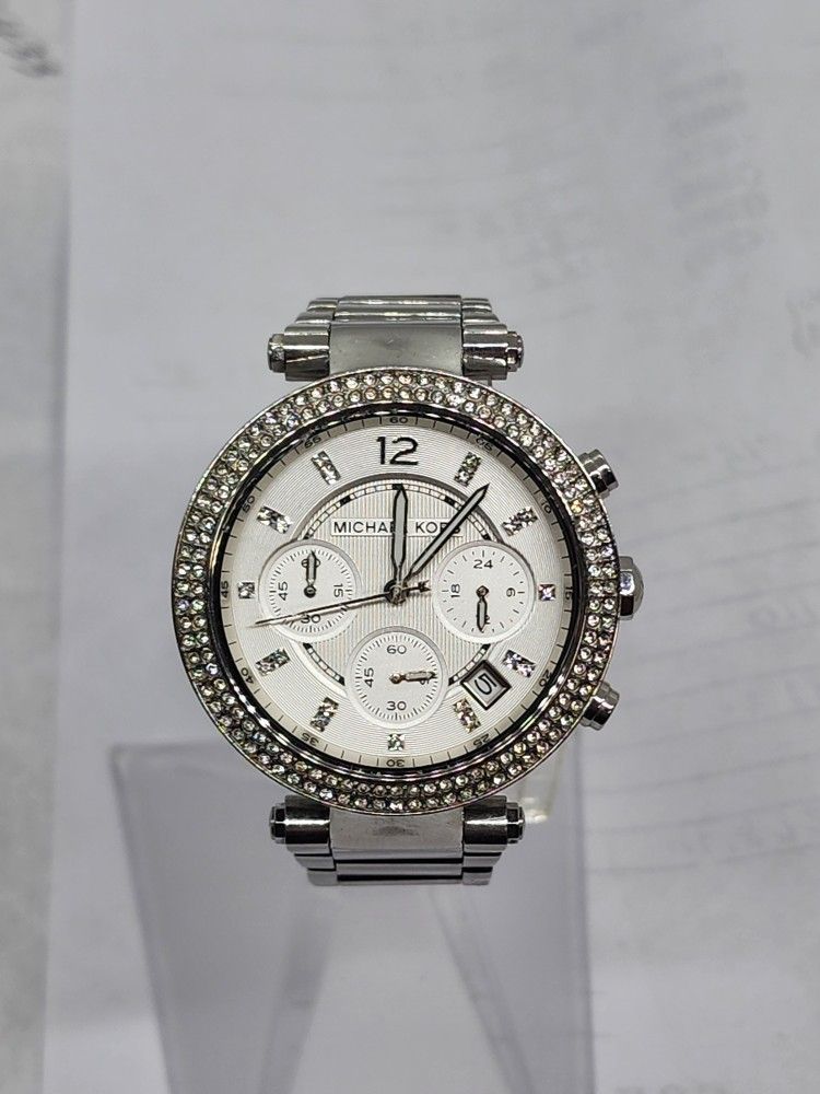 Michael Kors Chronograph Parker Stainless Steel Ladies Watch 40mm