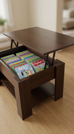Coffee Table, Lift Top Coffee Table with Large Hidden Storage Shelf, Lift Tabletop Dining Tables