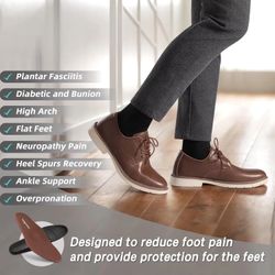 Orthopedic Business Leather Dress Shoes: Arch Support Plantar Fasciitis Walking Wingtip Formal Oxford for Mens, Orthotic Comfortable Casual Patent 