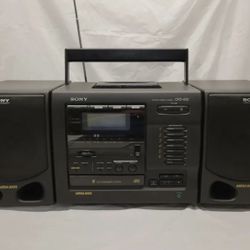 Sony CFD-610 6Disc Changer  Cassette AM/FM Radio Mega Bass Boombox 