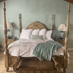 Michael Amini California King Size " La Francaise" Collection Bedroom Set