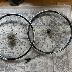 Oval 327 700c rims with cassette