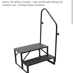 Anti-Slip Portable RV Stairs for Hot Tub, Home, 5th Wheel, Camper