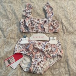 NWT SEAFOLLY girls Bikini 2-piece Swim