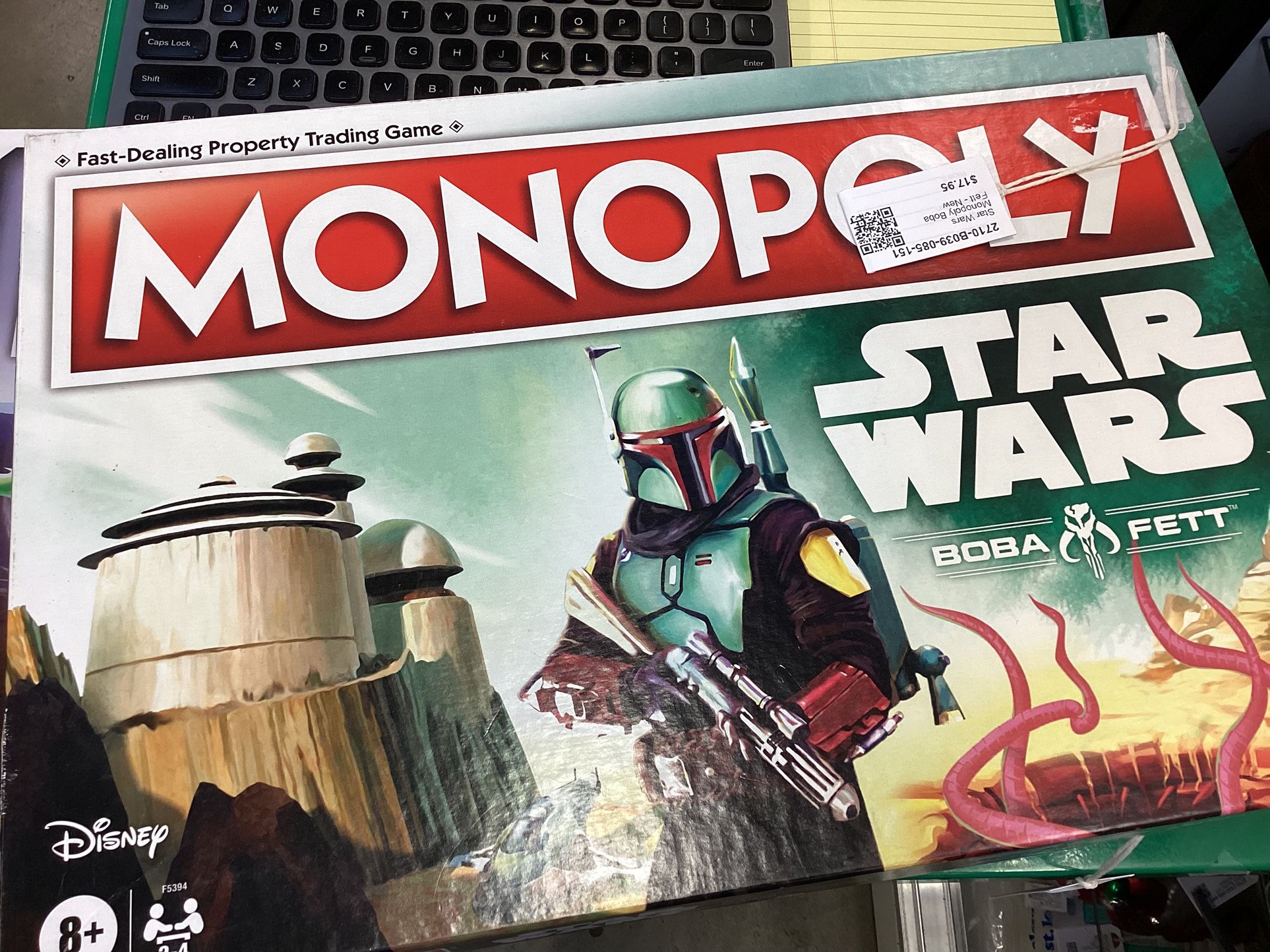 Star Wars Monopoly Board Star Wars Monopoly Board game Boba Fett