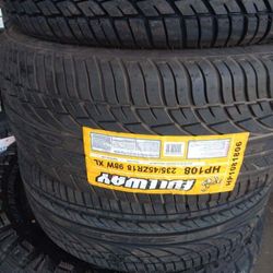 Set of 4 new 235/45/18 Fullway Tires
