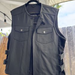 Street & Steel Brawler Leather Vest 