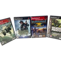 PS2 Lot Of 4 Military Fighter Games