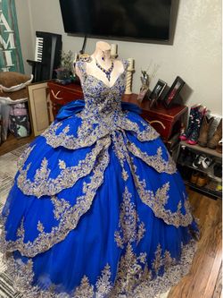 Royal Blue Quinceañera Dress