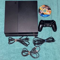 SONY PLAYSTATION 4 PS4 CONSOLE WITH VIDEO GAME & CONTROLLER