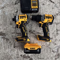 Dewalt XR Impact And Hammer Drill With 4AH Battery And Charger 