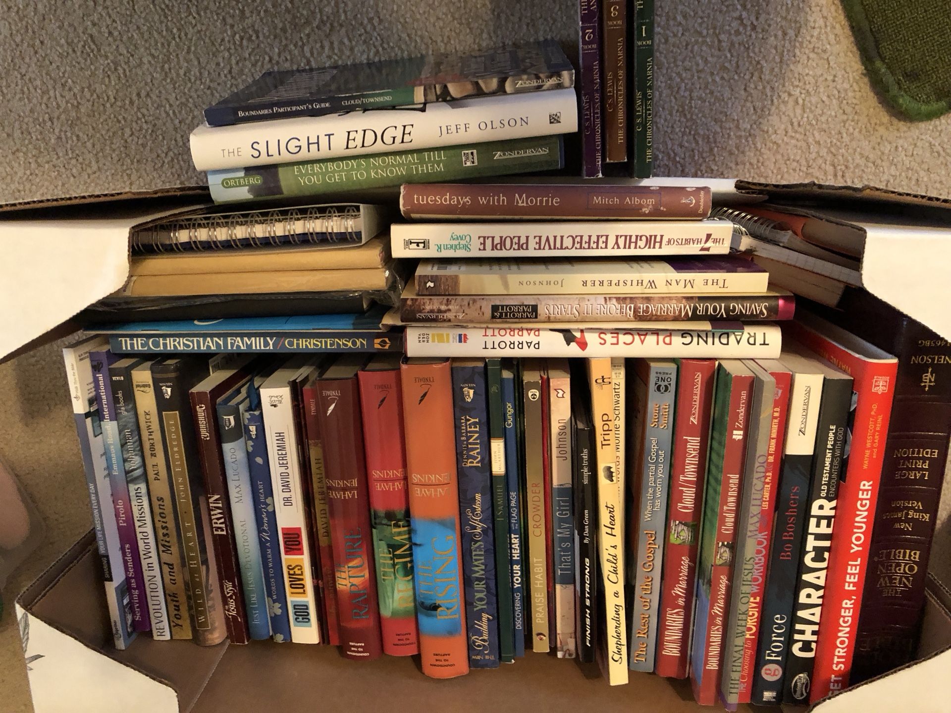 Lots of Christian books, studies, and bible
