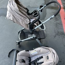 Evenflo Car seat and Base With Stroller And Pram 