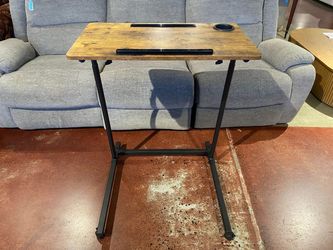 C-Shape Mobile Laptop Desk with Metal Frame