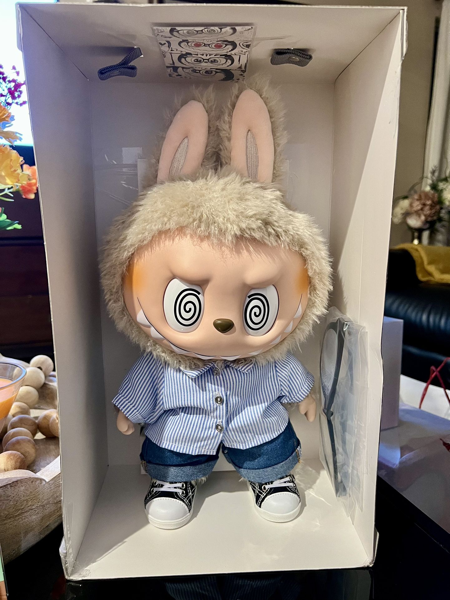 Labubu Flip With Me Vinyl Plush Doll Pop Mart The Monsters
