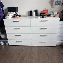 IKEA White 8-Drawer Dresser – Modern & Minimal