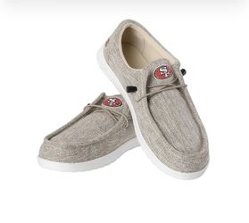NEW 49ERS SHOES SIZE 8 MENS 10 WOMANS 